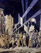 Sir William Orpen Armistice Night,Amiens Spain oil painting artist